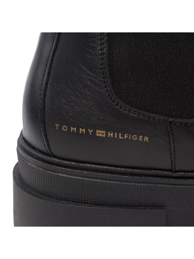 Tommy Hilfiger Боти тип челси Tommy Hilfiger Monochromatic Chelsea Boot FW0FW06730 Черен