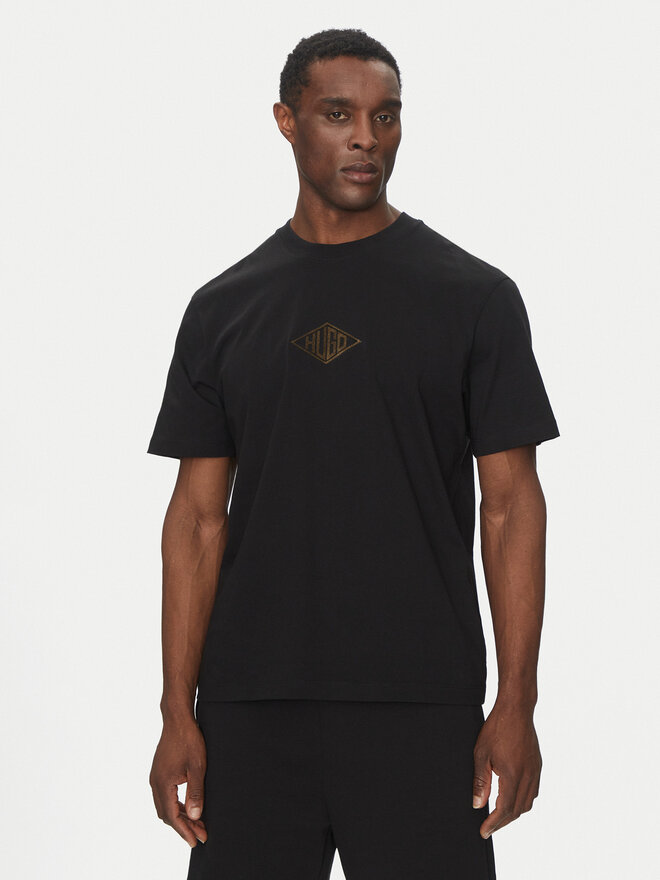 HUGO HUGO Camiseta Darunu 50534951 Negro Relaxed Fit
