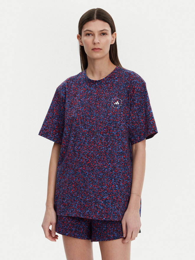 adidas by Stella McCartney adidas by Stella McCartney Majica Stella McCartney Printed JJ0083 Mornarsko modra Loose Fit