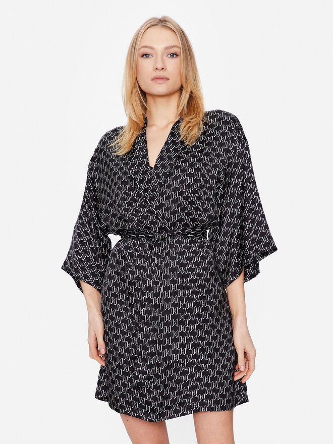 KARL LAGERFELD KARL LAGERFELD Bademantel 225W2134 Schwarz