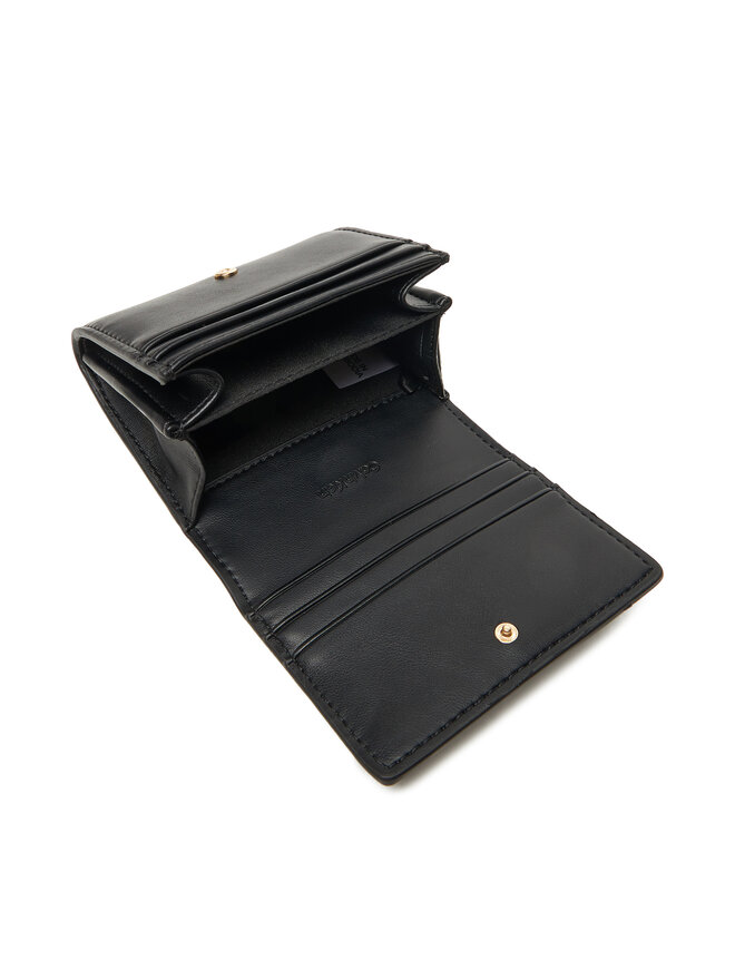 Calvin Klein Kleine Damen Geldbörse Calvin Klein Bold Ck Medium Bifold LV04F1047G Schwarz