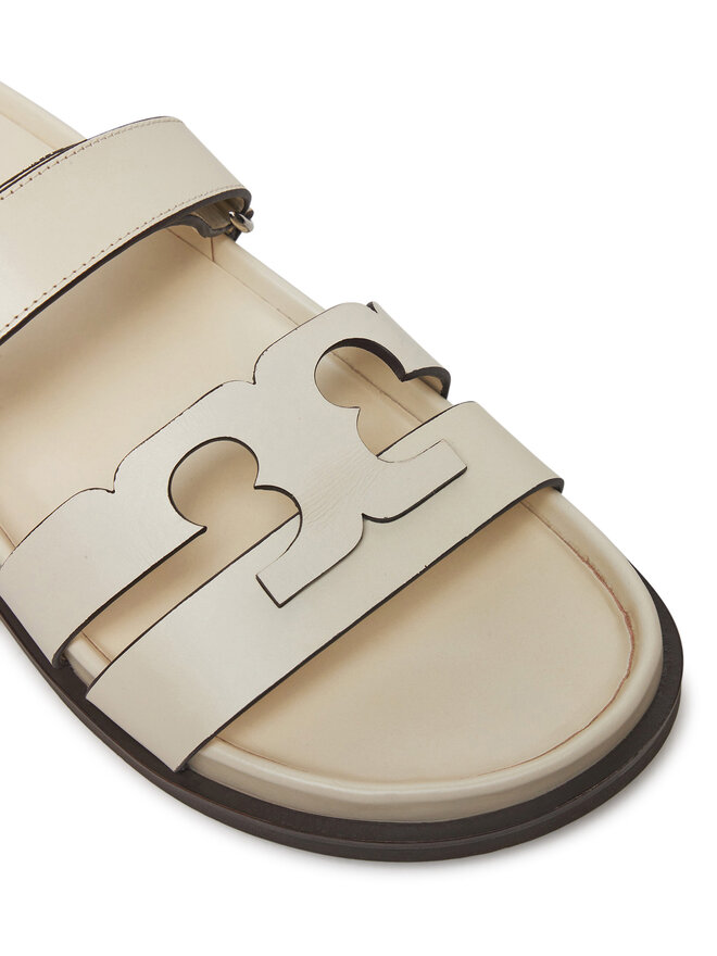 Tory Burch Klapki Tory Burch Ines Sport Slide 161636 Écru