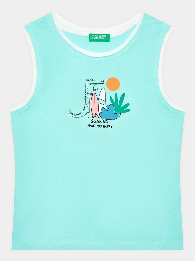 United Colors Of Benetton United Colors Of Benetton Felső 3Z01GH00O Kék Regular Fit