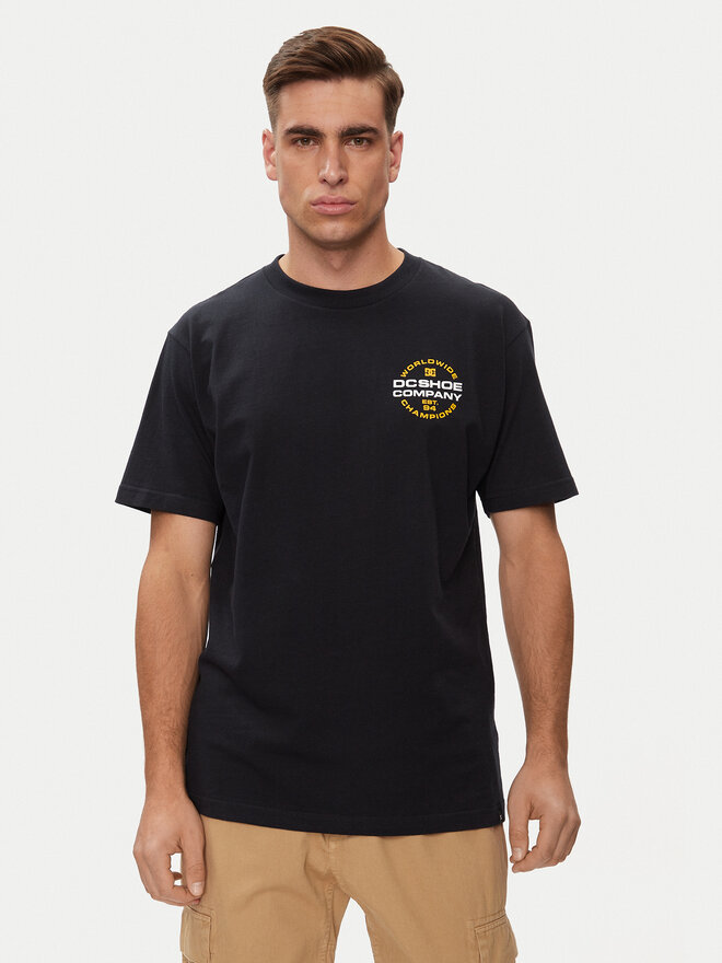 DC DC Marškinėliai Eurostep Hss ADYZT05362 Juoda Regular Fit