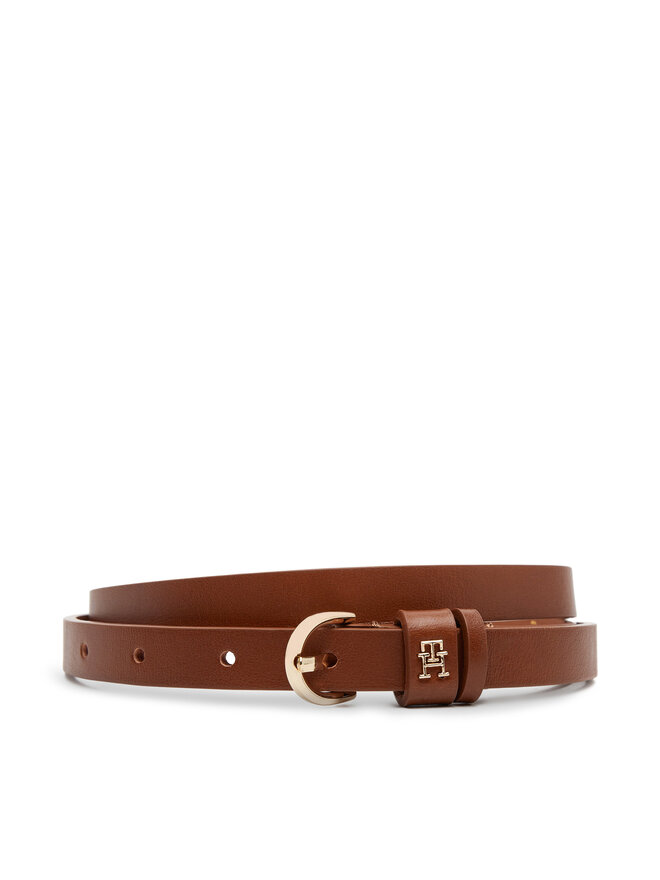 Tommy Hilfiger Ζώνη Γυναικεία Tommy Hilfiger Essential Effortless 1.5 AW0AW17246 Καφέ