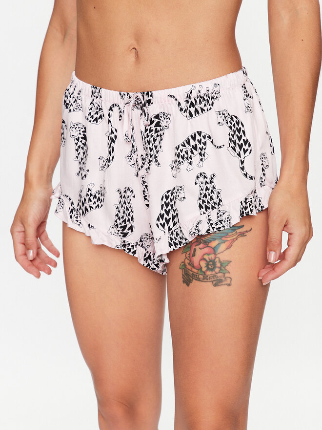 Hunkemöller Hunkemöller Pyjamashorts 203160 Rosa Comfortable Fit