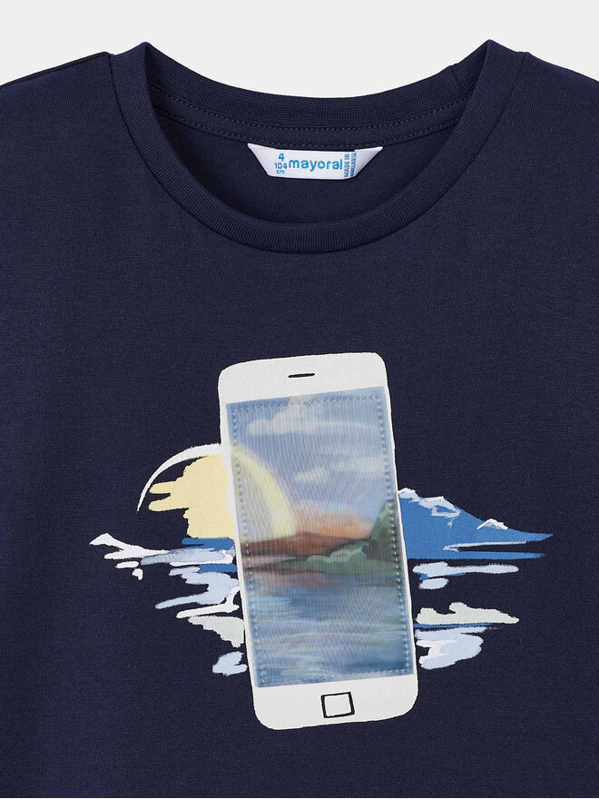 Mayoral Mayoral T-Shirt 3003 Dunkelblau Regular Fit