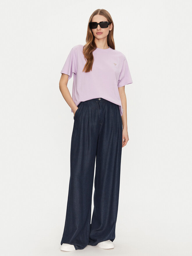 Guess Jeans Guess Jeans T-Shirt W4YI05 K8HM0 Violett Regular Fit