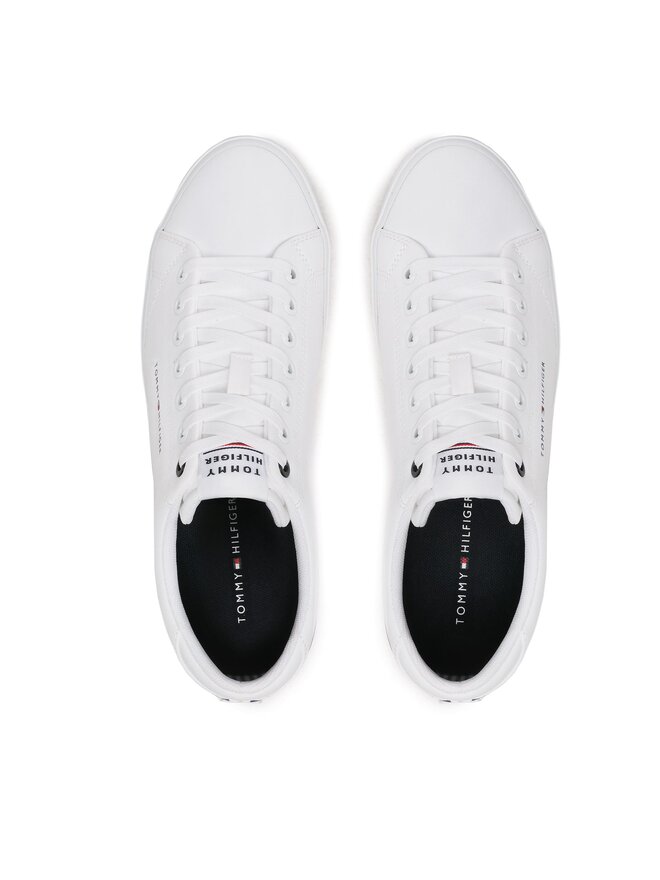 Tommy Hilfiger Сникърси Tommy Hilfiger Th Hi Vulc Core Low Stripes FM0FM04735 Бял