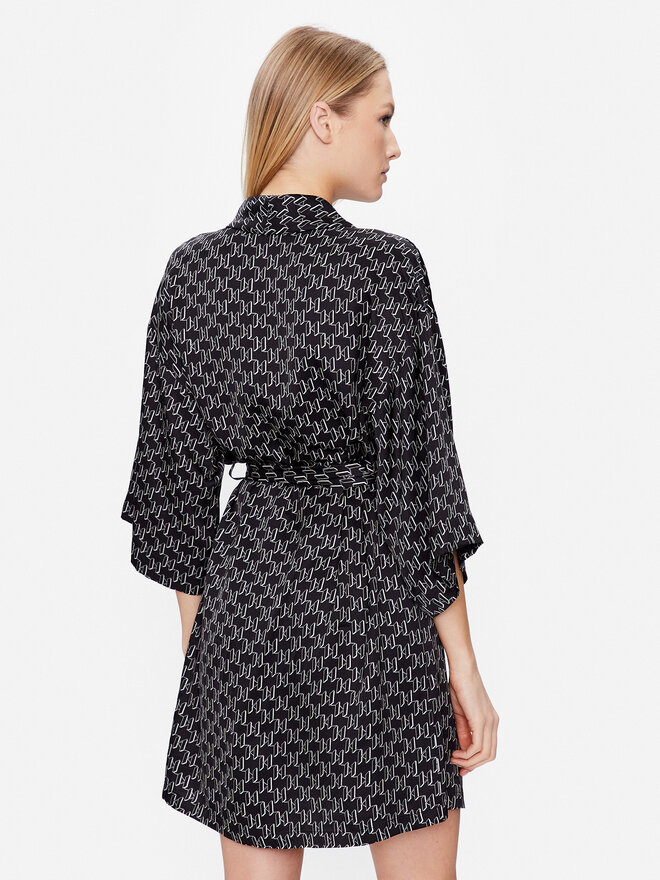 KARL LAGERFELD KARL LAGERFELD Bademantel 225W2134 Schwarz