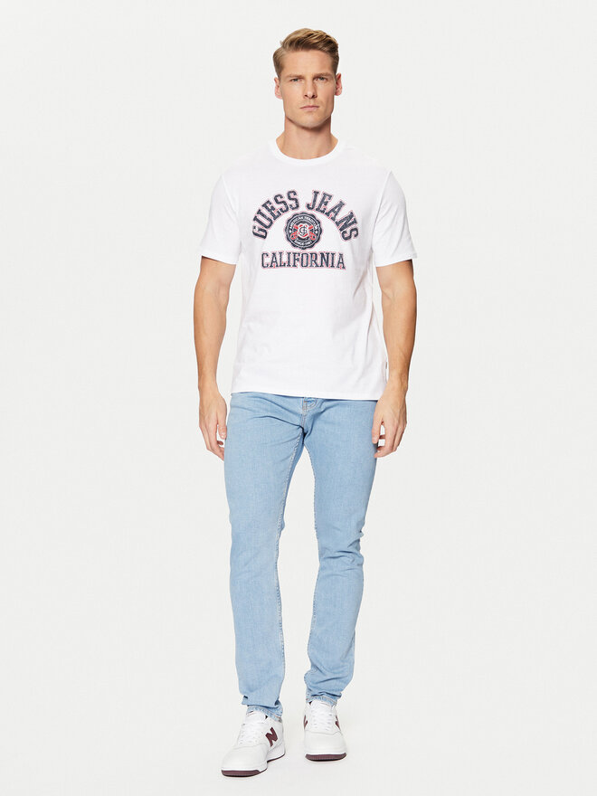 Guess Jeans Guess Jeans Camiseta M5RI80 K8HM0 Blanco Slim Fit