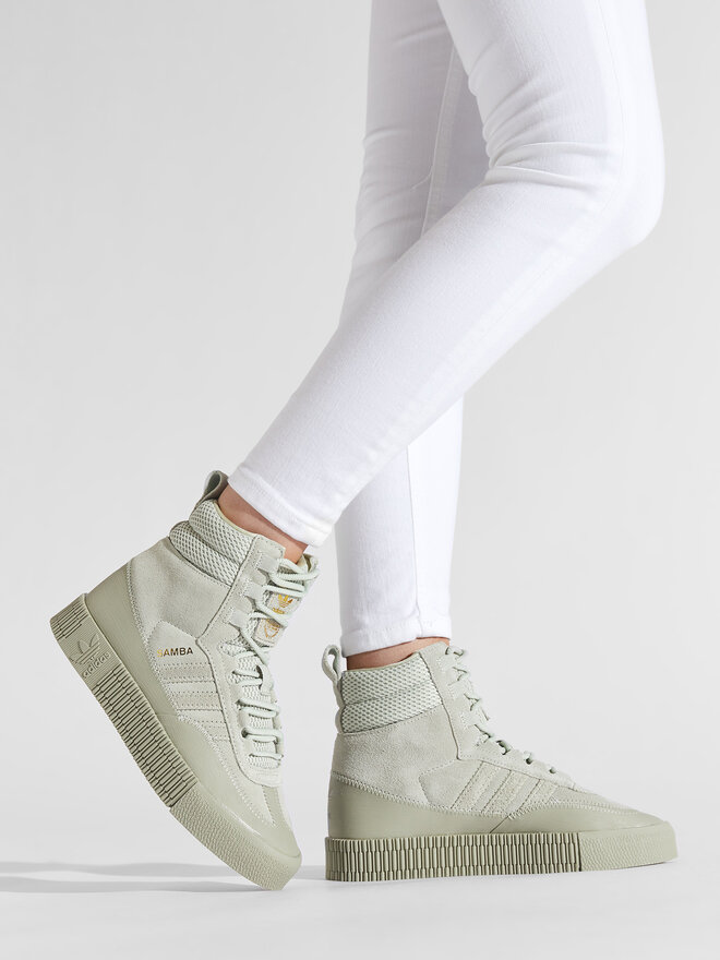 Snīkeri adidas Samba Boot W GZ8108 Zaļš | eapavi.lv