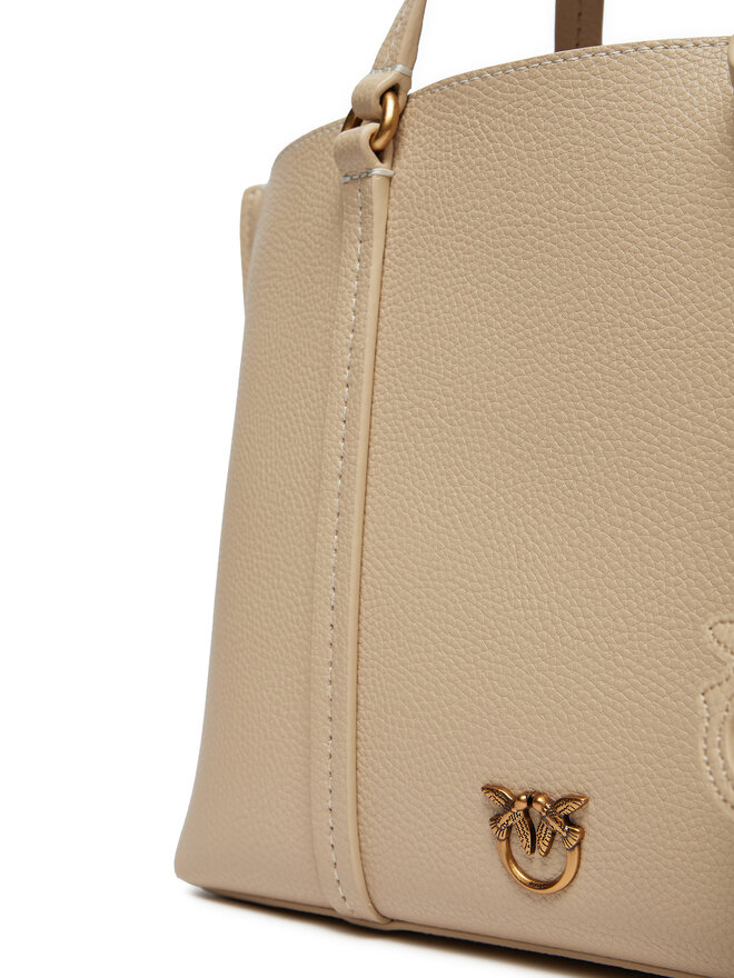 PINKO Borsetta Pinko Carrie Shopper Classic AI 24-25 PLTT 102833 A1LF Beige