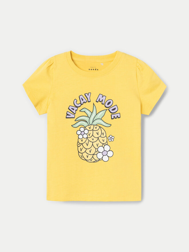 NAME IT NAME IT Camiseta Vibeke 13228146 Amarillo Regular Fit