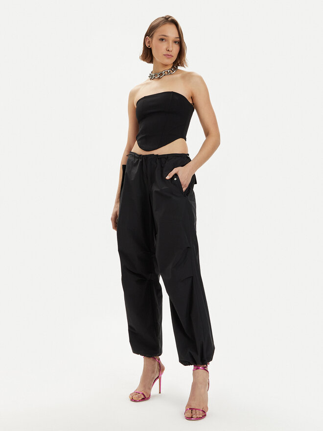 Gina Tricot Gina Tricot Τοπ 21293 Μαύρο Slim Fit
