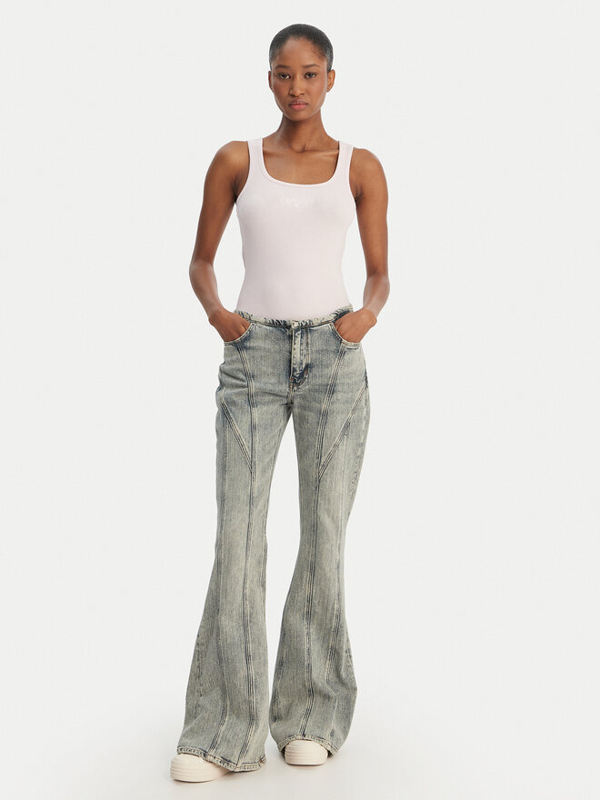 Guess Jeans Guess Jeans Топ W6GPZ2 KA0H1 Рожевий Slim Fit