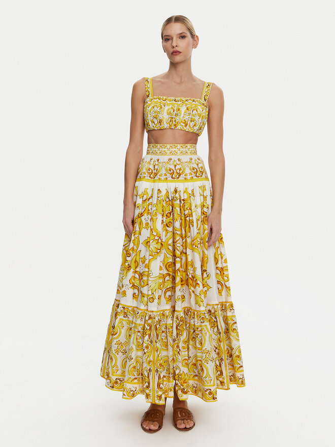 Dolce&Gabbana Dolce&Gabbana Top F755PT HH5EA Amarillo Regular Fit