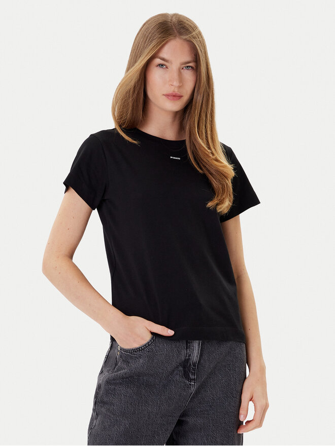 PINKO PINKO Camiseta Basico 100373 A2RE Negro Regular Fit