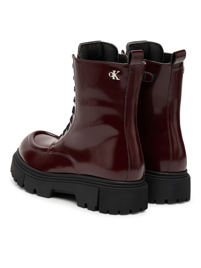 Calvin Klein Trapery Calvin Klein Tronchetto Allacciato V4A5-83132-1453 Bordowy