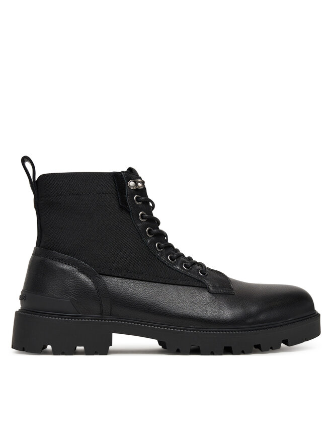 Pepe Jeans Schnürstiefeletten Pepe Jeans Ryan Mix M PMS500004 Schwarz