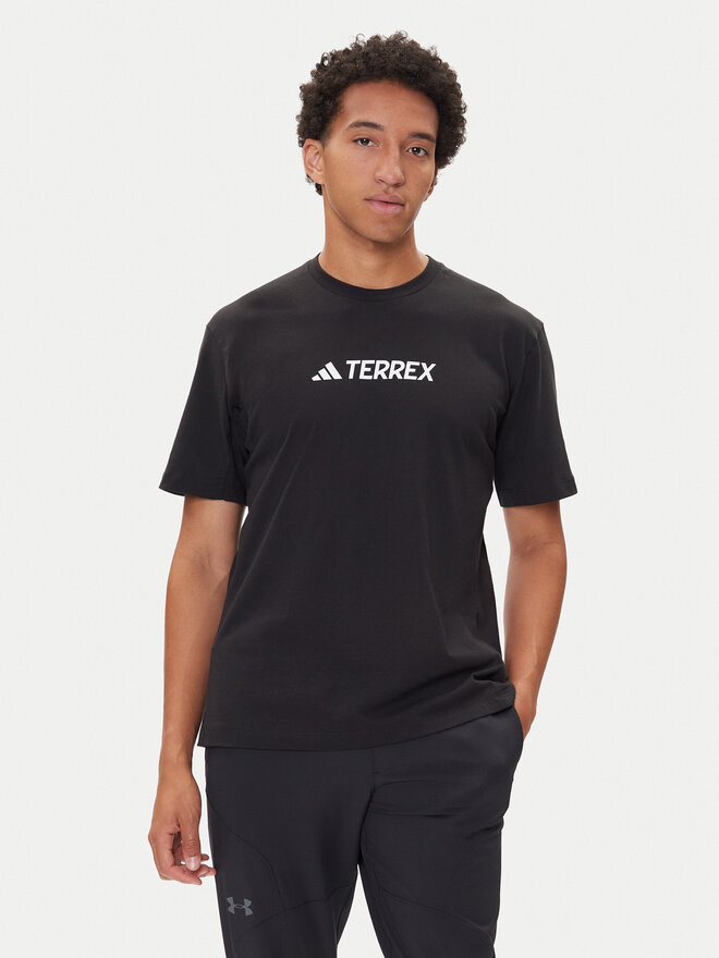 adidas adidas Футболка Terrex Classic Logo JF9143 Чорний Regular Fit