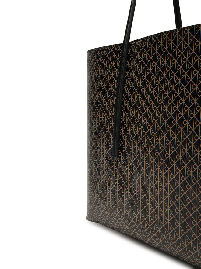 Calvin Klein Сумка Calvin Klein Emblem Aop Tote W/ Pouch LV04F3266G Чорний
