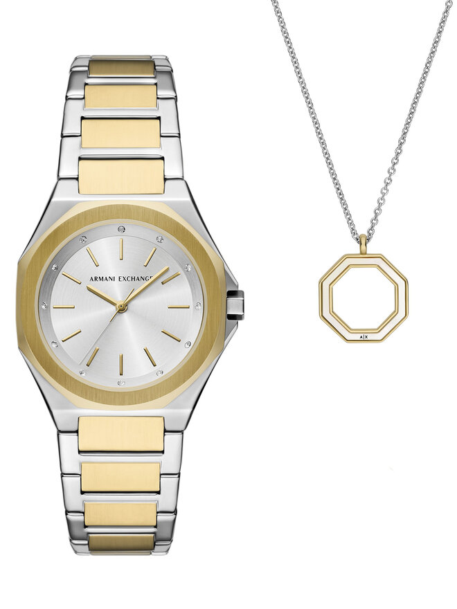Armani Exchange Zegarek Armani Exchange AX7161SET Złoty