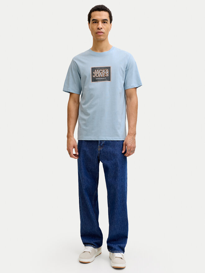 Jack & Jones Jack & Jones Футболка Jjrain Tee Ss Crew Neck 12288097 Блакитний Regular Fit