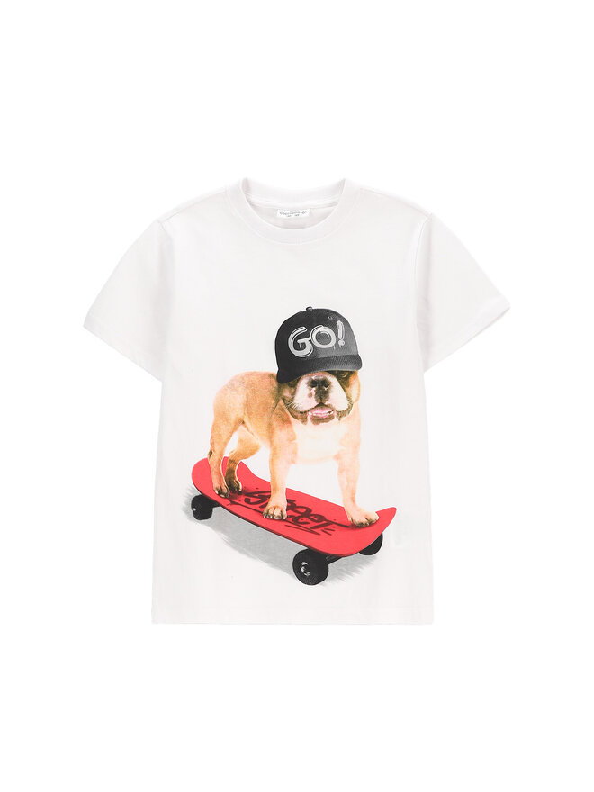 Coccodrillo Coccodrillo Camiseta WC5143207VBC Blanco Regular Fit