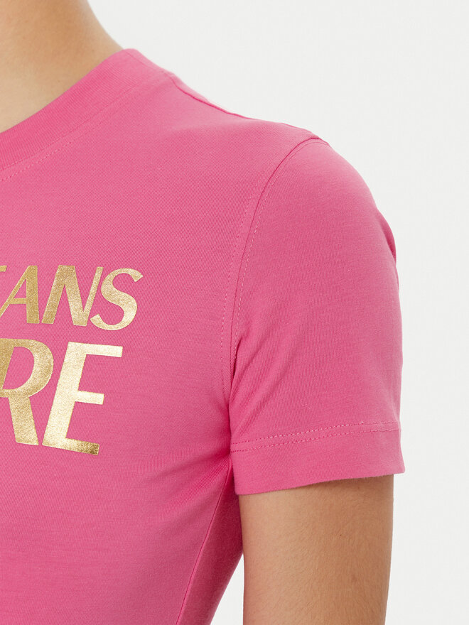 Versace Jeans Couture Versace Jeans Couture Camiseta 78HAHT01 Rosa Regular Fit