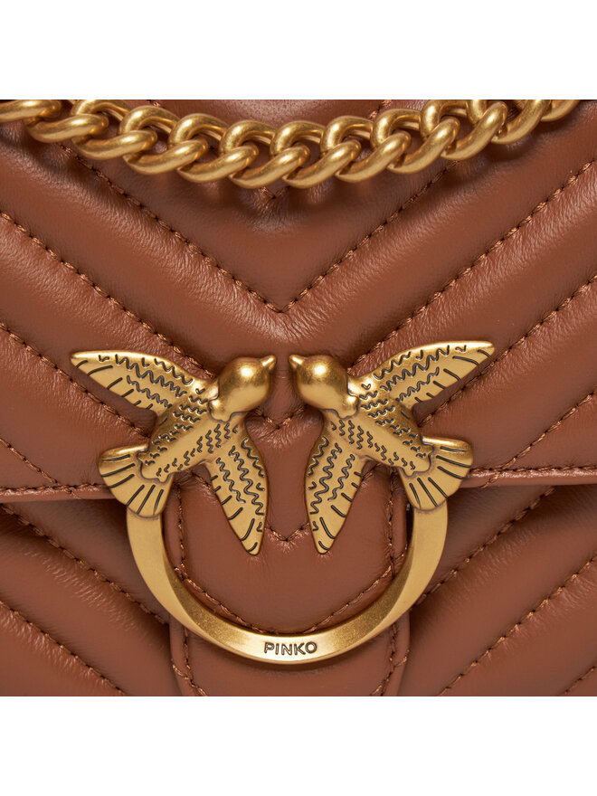 PINKO Handtasche Pinko Love One Mini Dc PE 24 PLTT 100074 A0GK Braun