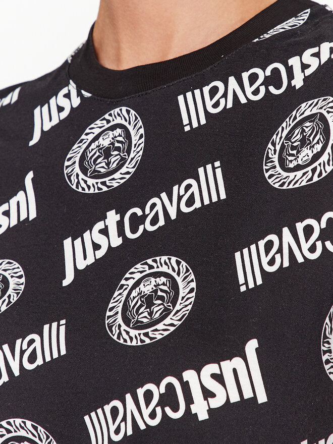 Just Cavalli Just Cavalli T-Shirt 75PAH610 Μαύρο Regular Fit