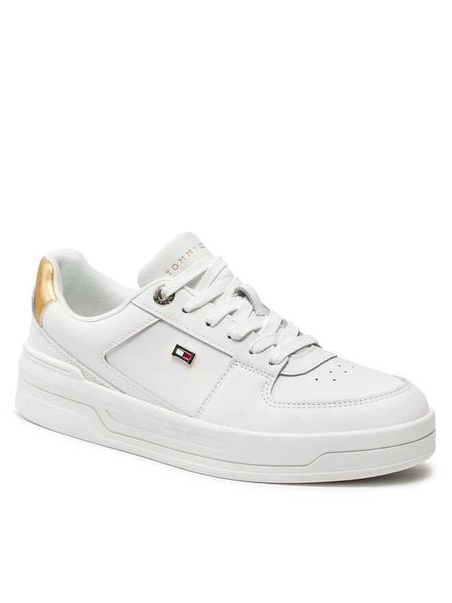 Tommy Hilfiger Снікерcи Tommy Hilfiger Essential Basket Sneaker Gold FW0FW08076 Écru