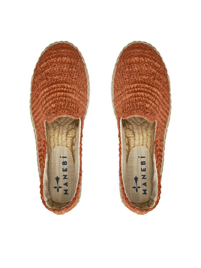 Manebi Espadryle Manebi Yucatan Double Sole Espadrilles G 0.9 D0 Pomarańczowy
