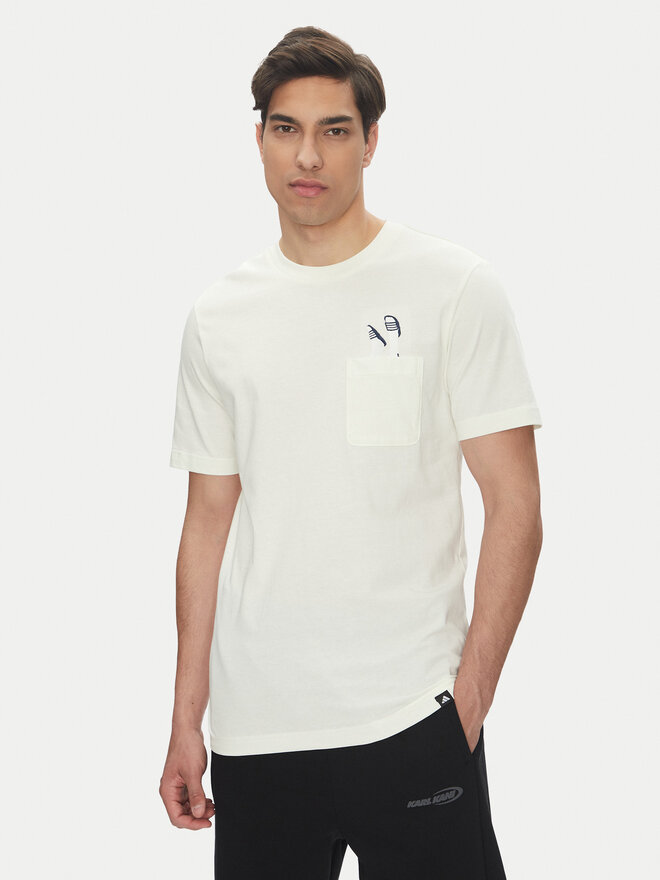 adidas adidas T-shirt Lounge Slides Graphic Pocket JM0374 Bijela Regular Fit