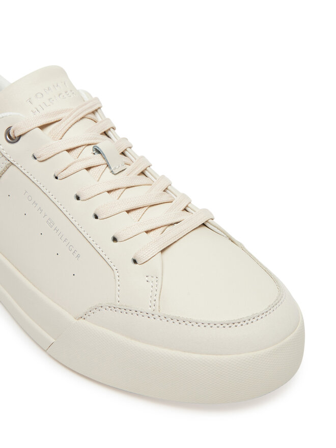 Tommy Hilfiger Snīkeri Tommy Hilfiger Court Mix Lnubuck FM0FM05410 Bēšs