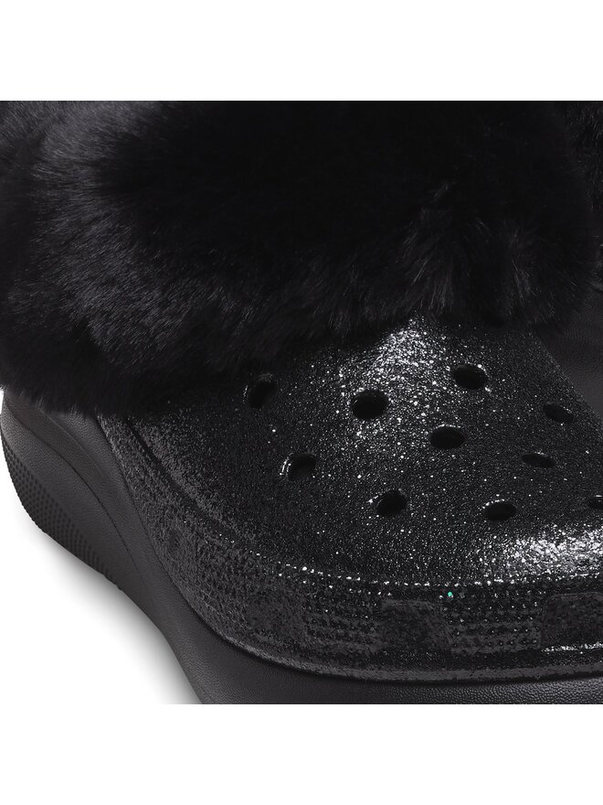 Crocs Pantofole Crocs Crocs Furever Crush Crystal Glitter 208974 Nero