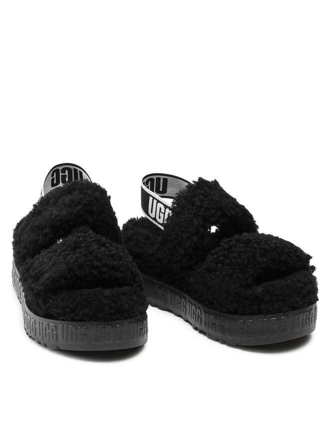 UGG W OH FLUFFITA オー フラッフィータBLACK M2696 kapcie-ugg-w-oh-fluffita-