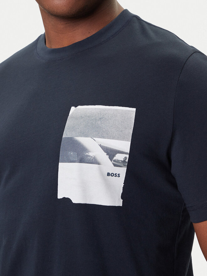 BOSS BOSS Camiseta Te_Container 50546920 Azul marino Regular Fit