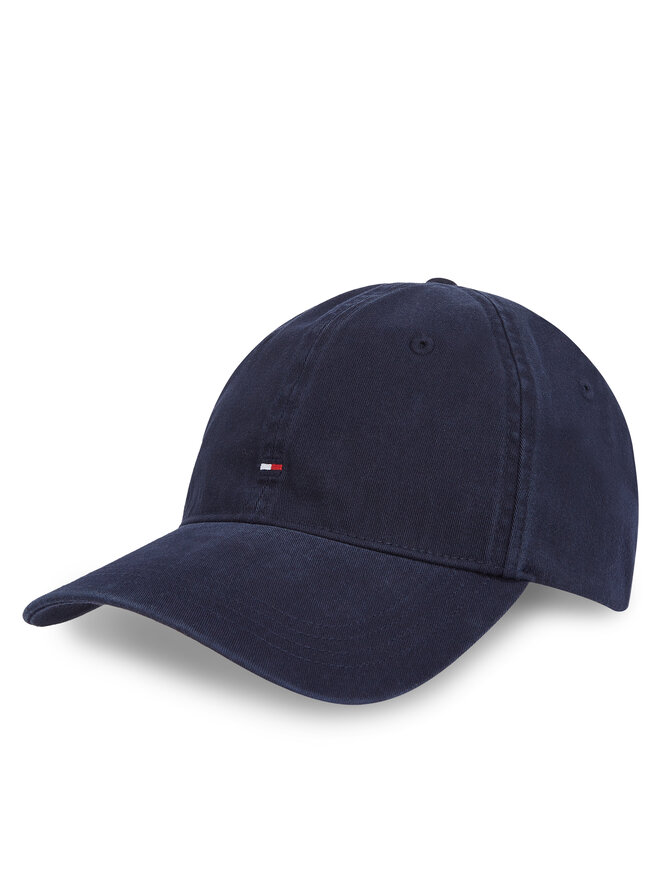 Tommy Hilfiger Cappellino Tommy Hilfiger Essential Flag Soft Cap AW0AW17131 Blu scuro