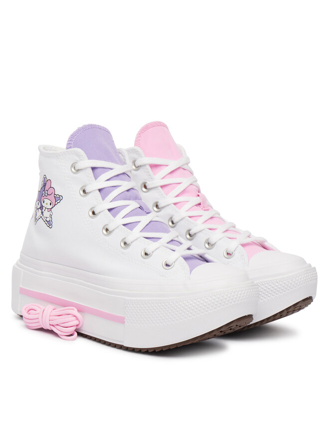 Converse Sneakers aus Stoff Converse Chuck Taylor All Star Lift Double Stack A21835C Weiß