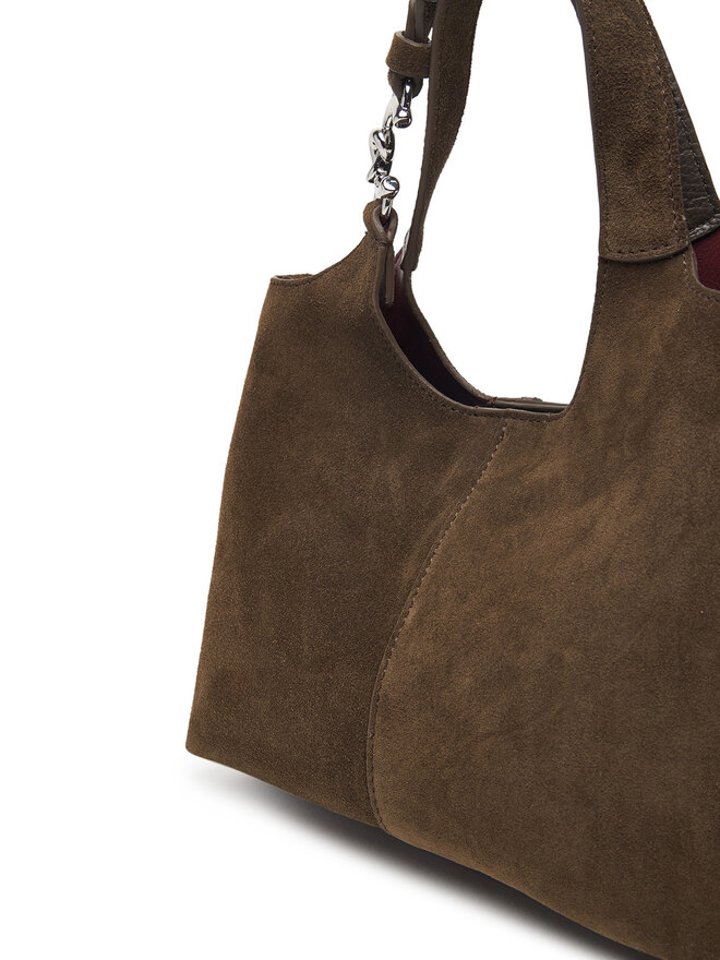 Coccinelle Handtasche Coccinelle THE Coccinelle C-Easy Suede E1 THE 58 01 01 Khakifarben