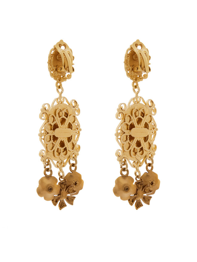 Dolce&Gabbana Обеци с клипс Dolce&Gabbana WEG6M1 W0001 Златист