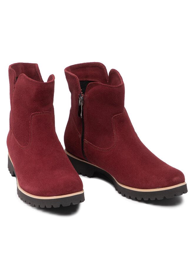 Zarro Stiefeletten Zarro DL003 Dunkelrot