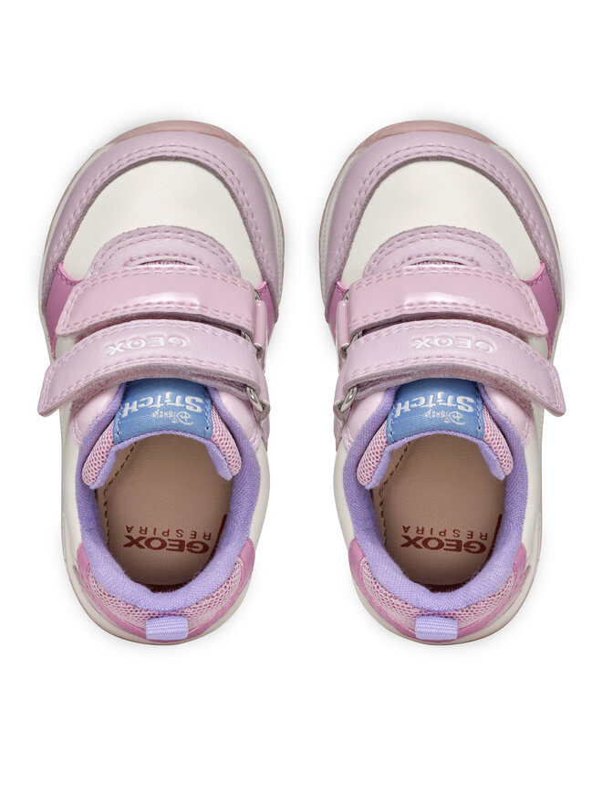 Geox Sneakers Geox B Rishon Girl B460LA 000BC C0406 Weiß