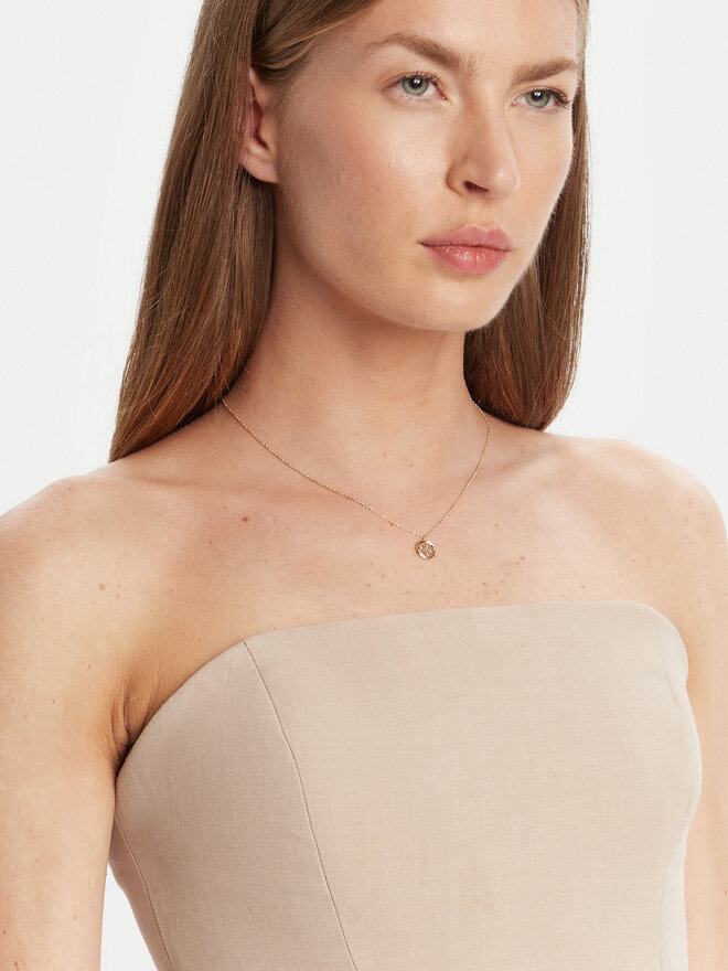 Tory Burch Намисто Tory Burch Miller Pendant Necklace 137185 Золотий