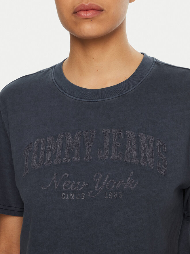 Tommy Jeans Tommy Jeans Majica Varsity DW0DW19444 Mornarsko modra Regular Fit