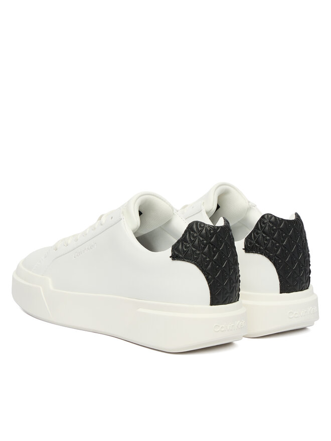 Calvin Klein Zapatillas Calvin Klein Chunky Cupsole Laceup Lth Bt Aop YW0YW02036 Blanco