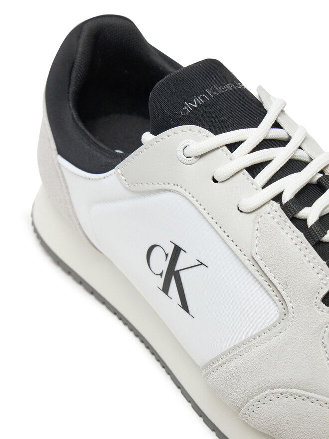 Calvin Klein Jeans Sneakersy Calvin Klein Jeans Retro Sock Runner Mg Wmm YM0YM01152 Biały