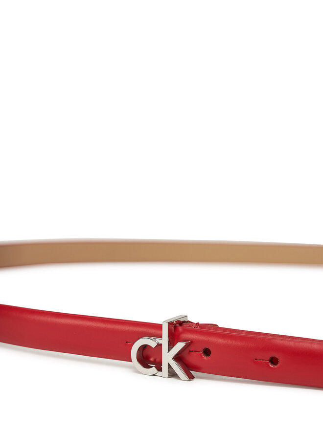 Calvin Klein Ženski remen Calvin Klein Ck Buckle Skinny Belt 1.5 K60K612932 Crvena